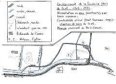 Plan de la fonderie de Sixt