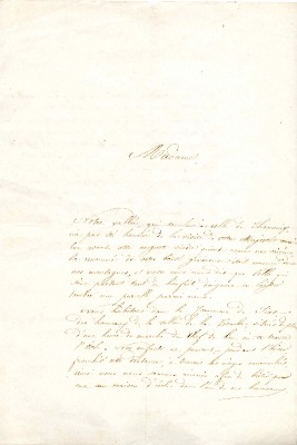 Courrier au sujet de l’école de Nambride pour une demande de fond pour l’entretien de l’école