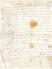 Compte rendu du sindic ou courrier à Mr le sindic - 1817