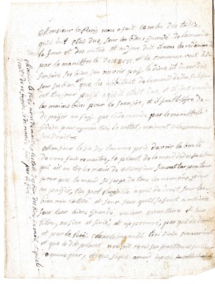 Compte rendu au sujet des biens inondés