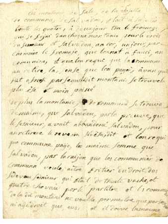 Compte rendu des montagnes de Sales, la Vogealle, Commune, Salvadon pour le fromage