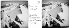 Photo sur l'arrête du Buet vue sur le Tenneverge - 1913