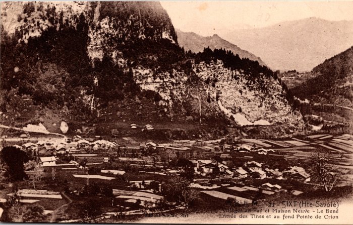 Vue générale sur les villages du Fay, Maison Neuve – Le Bené, l’entrée des Tines et au fond la Pointe de Criou