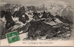 « Le refuge » du Buet vue sur le Mont Blanc -1913
