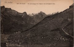 Vue panoramique sur les villages de Salvagny, du Fay et des montagnes de Sixt