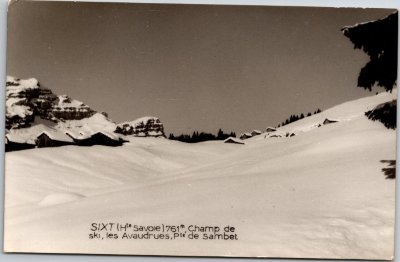 Champ de ski, les Avoudrues et Pointe de Sambet