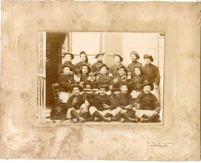 Photo de fantassins entre 1890-1905