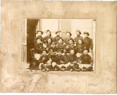 Photo de fantassins entre 1890-1905