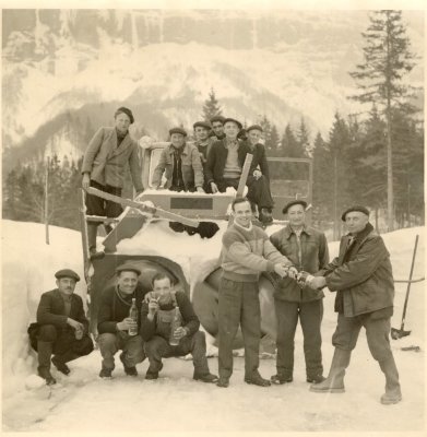 Photo du déneigement au Fer à Cheval