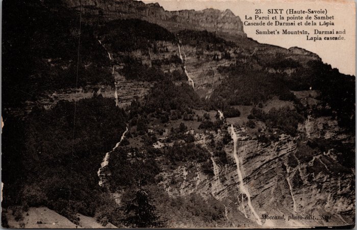Carte postale La Paroi et la pointe de Sambet