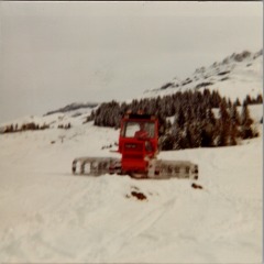 Photo d'une dameuse aux Vagnys