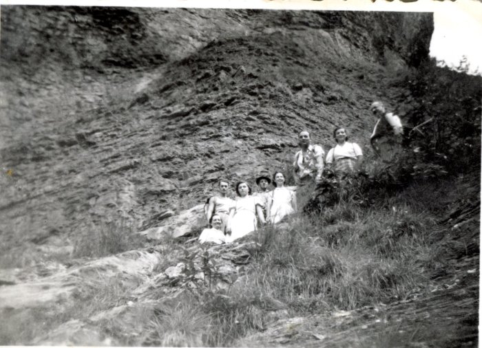 Photo de groupe à la montée au pas du Boret