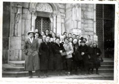 Photo d'une sortie de pèlerinage à la Salette - 1940