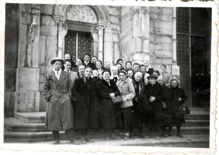 Photo d'une sortie de pèlerinage à la Salette - 1940