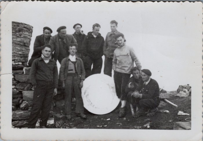 Photos de la montée de la Table d'orientation du Buet - 1954