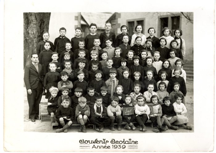 Photo de classe de l'école de Sixt année 1939