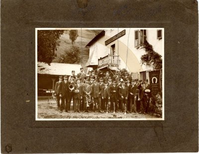 Photo de la fanfare de Sixt dans les années 20