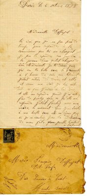 Lettres manuscrites de 1888