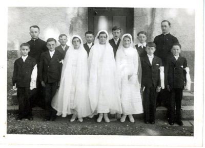 Photo des communiants nés en 1938 - années 50